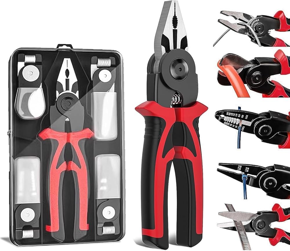 زرادية ب 5 روؤس للمهندسين والكهربائين متعدد الاستخدام سهلة التبديل - علبة حافظة