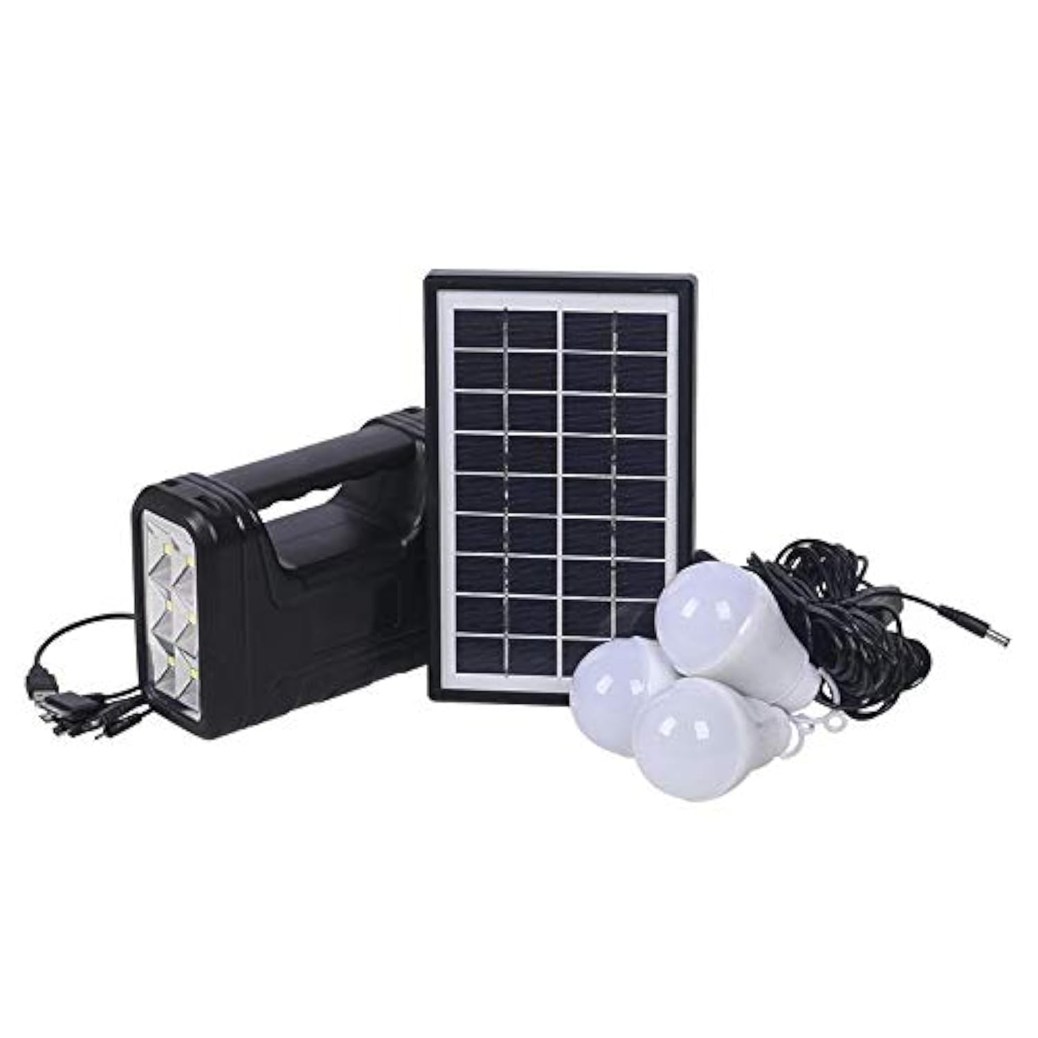 منظومه خازن للطوارى ب 3 لمبات ليد ولوح طاقة شمسية من gdlithe بقدرة ٤٠ الف.