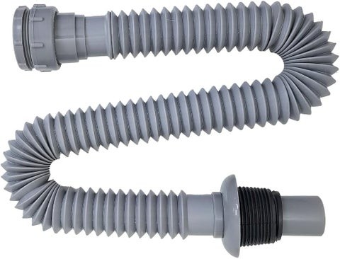 انبوب لي تصريف حوض مغسله أبو مخرجين وفلتر لمنع الانسدادت والروائح متعدد الاستخدامات