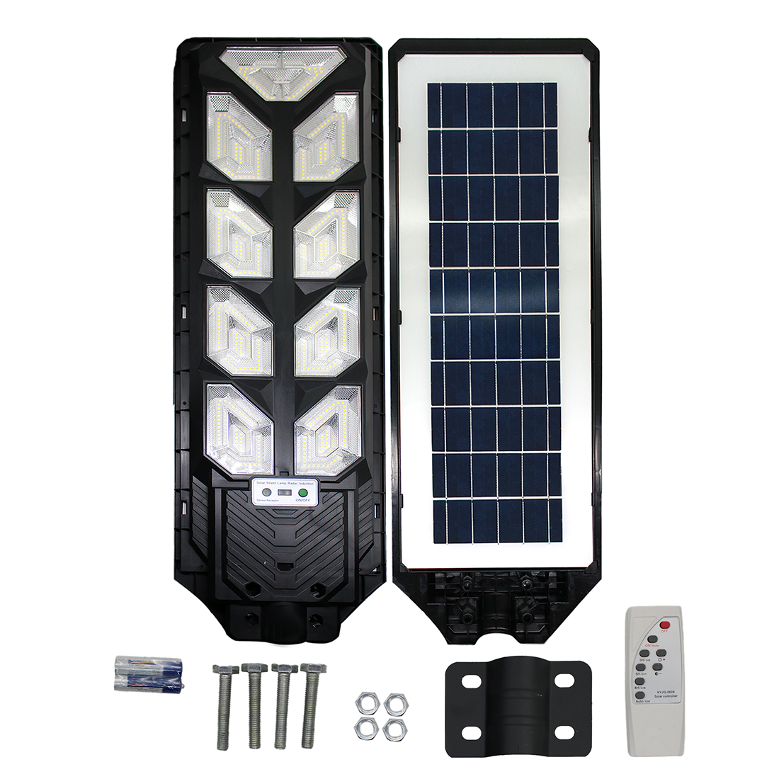 کشاف طاقه شمسيه 900W - يشحن بالشمس بمستشعر حركه وبريموت تحكم وقاعدة تثبيت حديدية