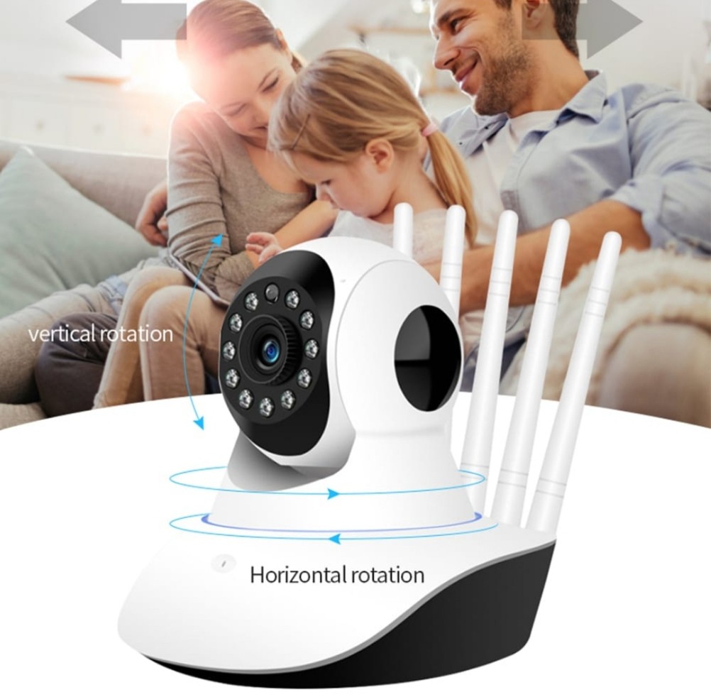 ارخص كاميرا مراقبة 5,ميجا تحكم بالجوال + بكشاف ليلي يتتبع الحركه وتعمل كهربا + بخازن USB