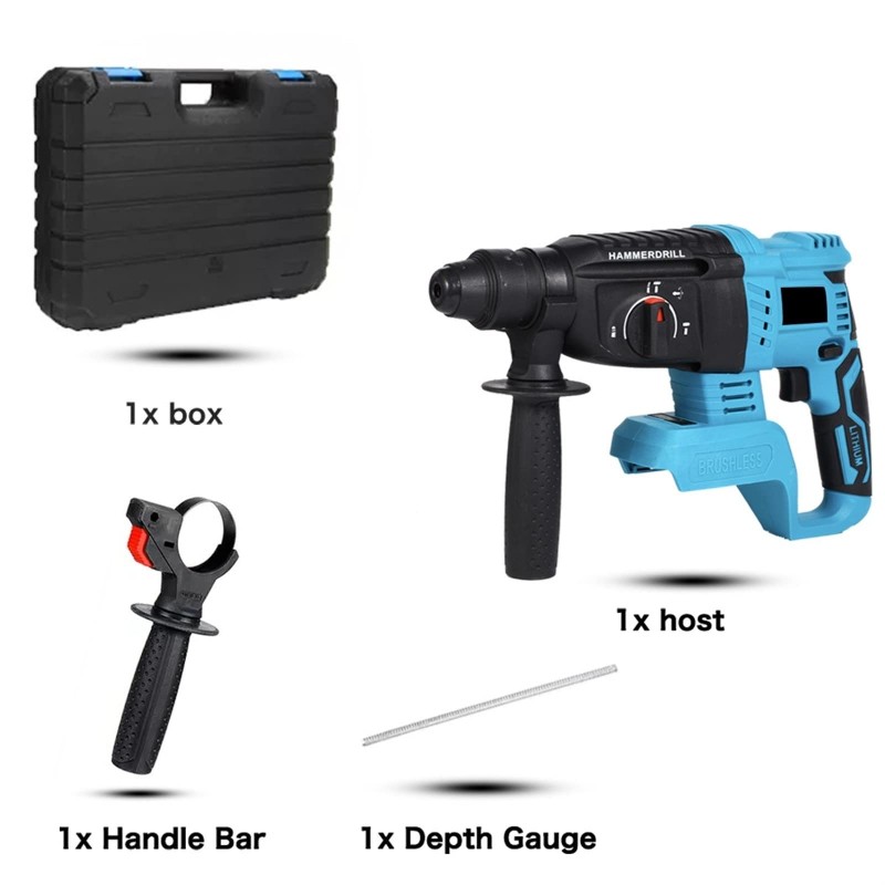 دريل هيلتي للخرسان .. شحن بطارياتين دبل 88 فولت 1000 دورة بالدقيقة