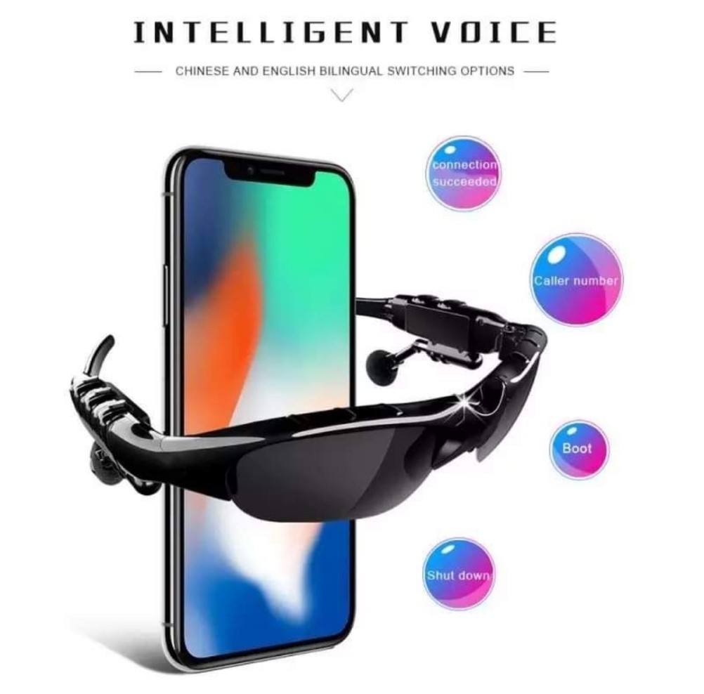 نظاره شمسيه ذكية بسماعات بلوتوث ومايك مدمج وازرار للرد بدون الهاتف 2025