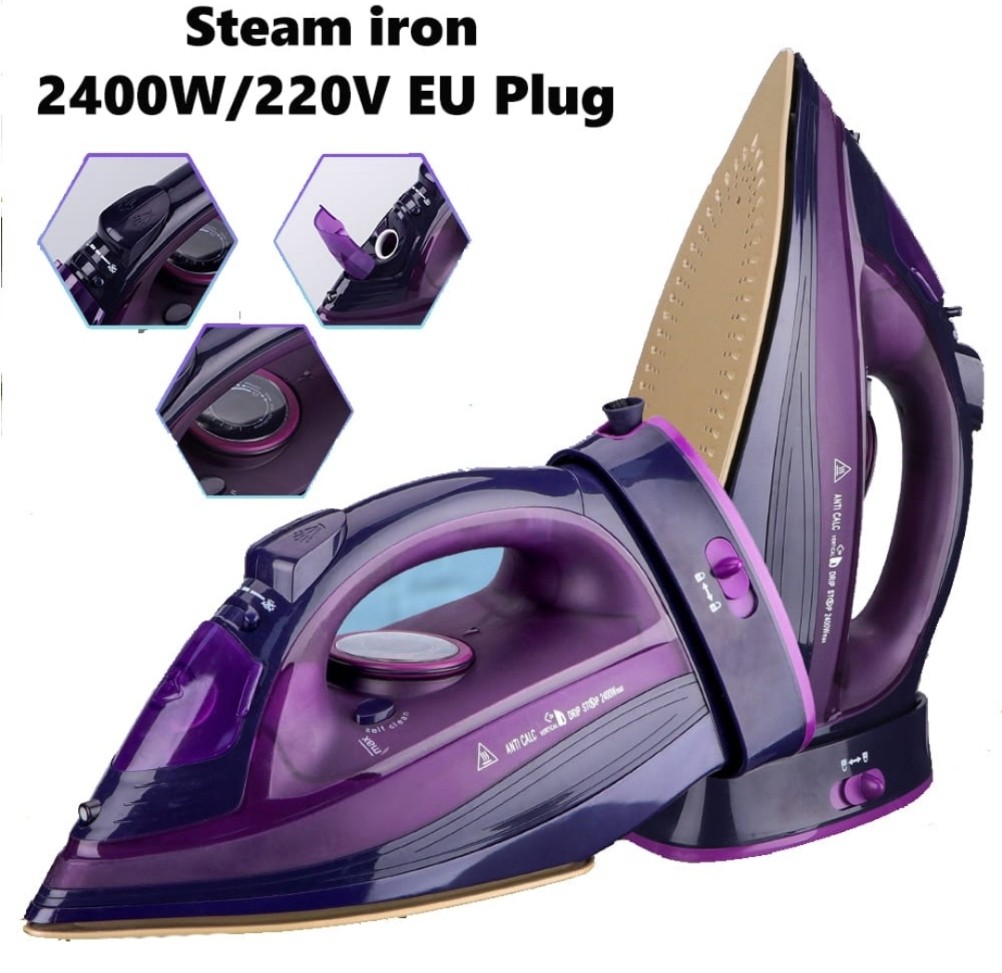 كاوية بخار 2X1 لاسلكيه من سوكاني بقاعده سيراميك مقاومه للالتصاق