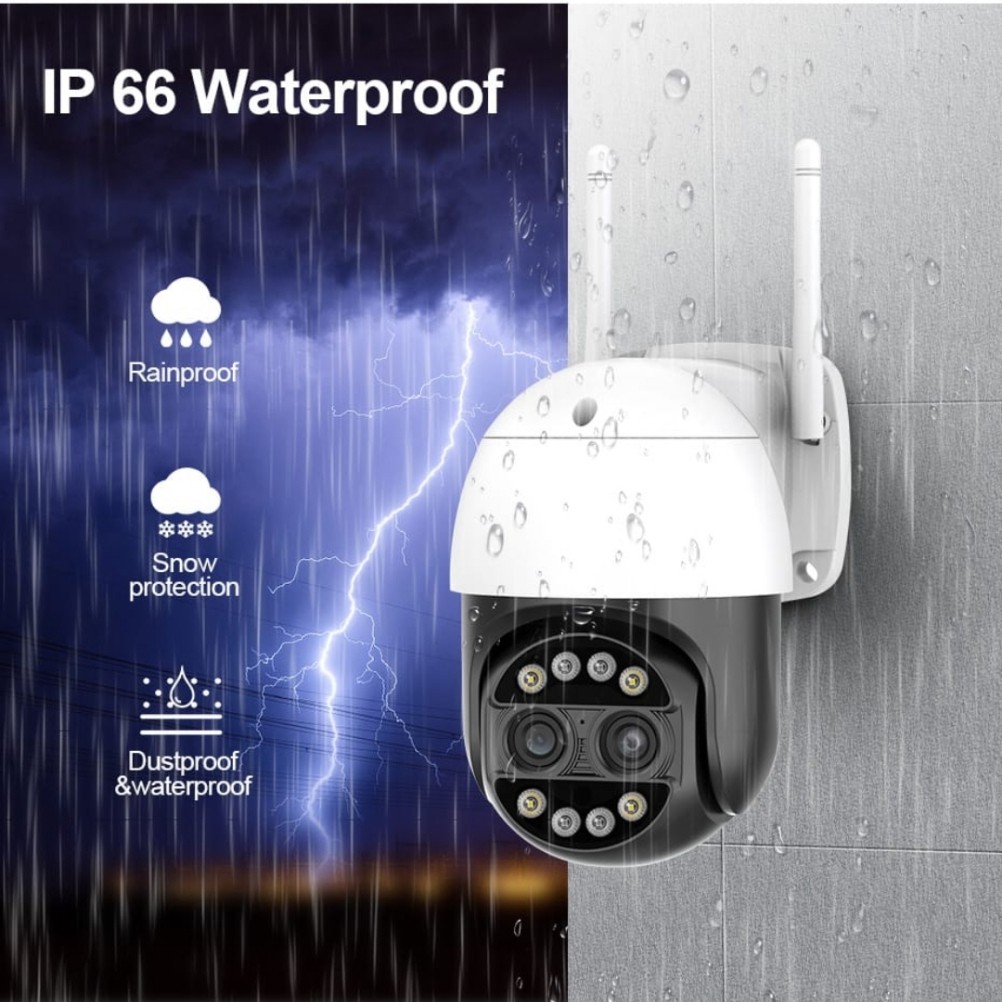 أحدث كاميرا لاسلكي 4K وبدقة 8 ميجا وزوم تقريب 8X حتى 300 متر وتحكم بالجوال