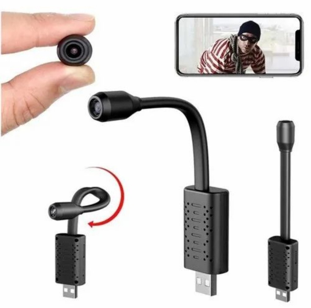 كاميرا مراقبة دقة 5 ميجا و عرض 4K لاسلكية ببطاقة ذاكرة تعمل بمنفذ USB مباشرة