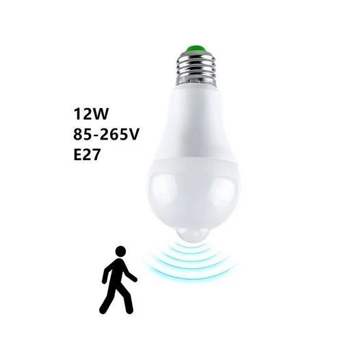 لمبه حساس حركه وضوء بالحركه والصوت والضوء - 360-220V- اقتصاديه لتوفير الكهرباء.