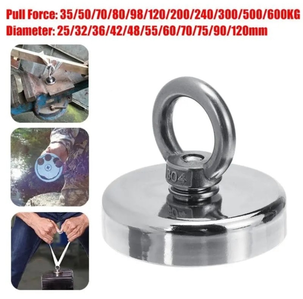 اقوی مغناطیس نیديوم بالعالم يرفع ل 100 كيلو للسدود والابار والعديد من الاستخدام